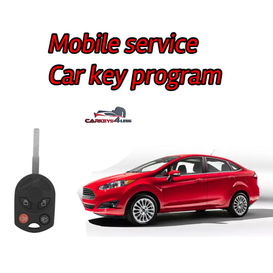 Mobile service for an aftermarket car key replacement