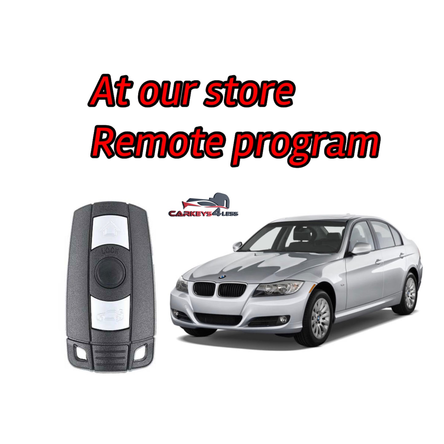 At our store for a bmw aftermarket remote replacement and program