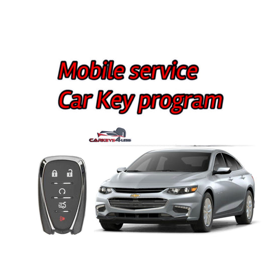 Mobile service car key replacement for Chevrolet