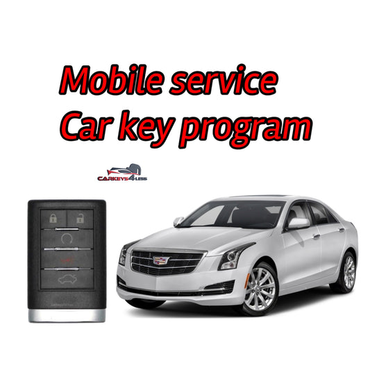 Mobile service for a fob replacement for cadillac