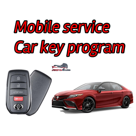 Mobile service for a new oem  toyota car key replacement