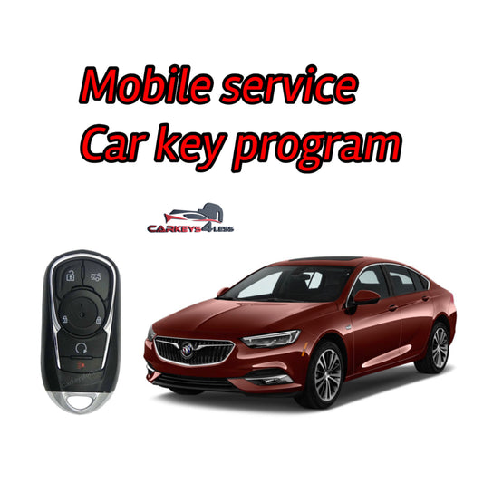 Mobile service for an aftermarket buick car key replacement