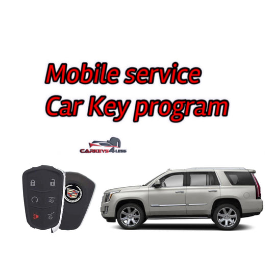 Mobile service for an oem refurbished car key replacement for Cadillac Escalade