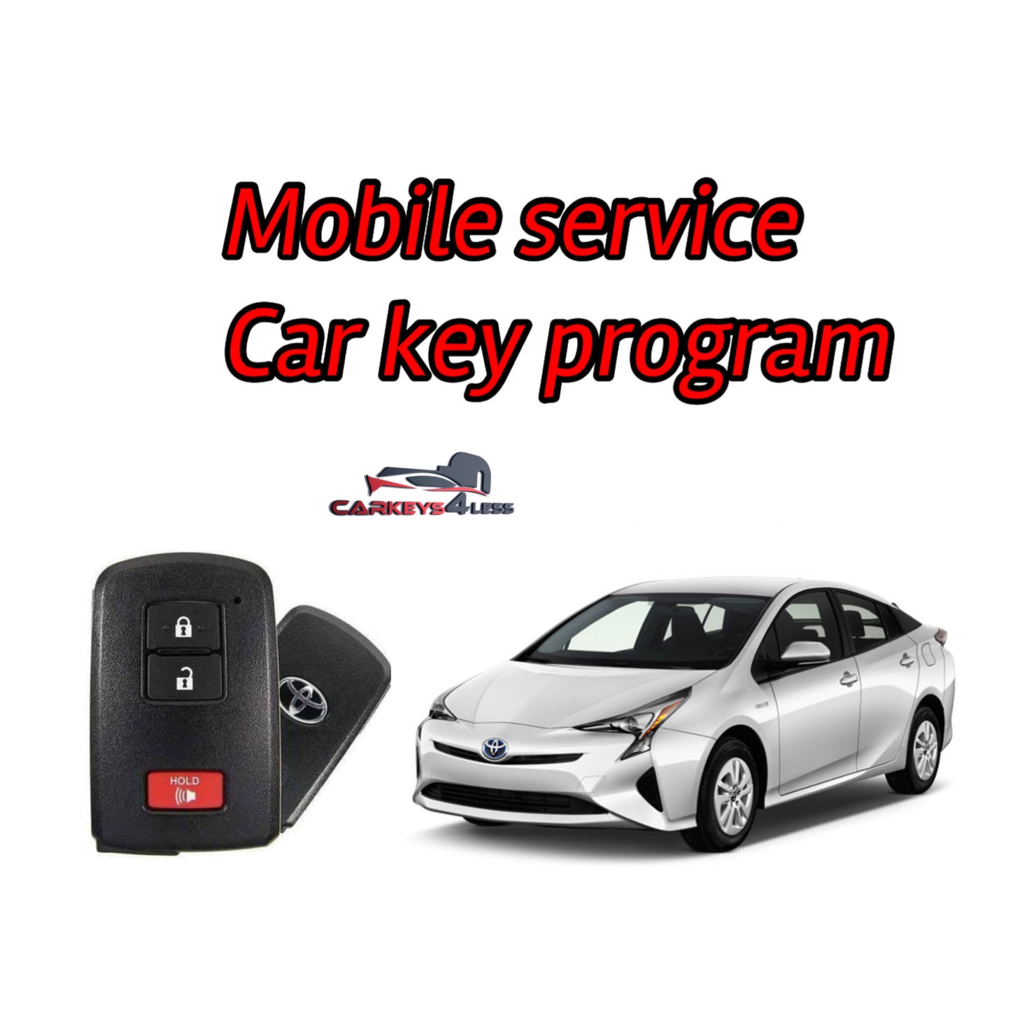 Mobile service for oem refurbished toyota car key replacement
