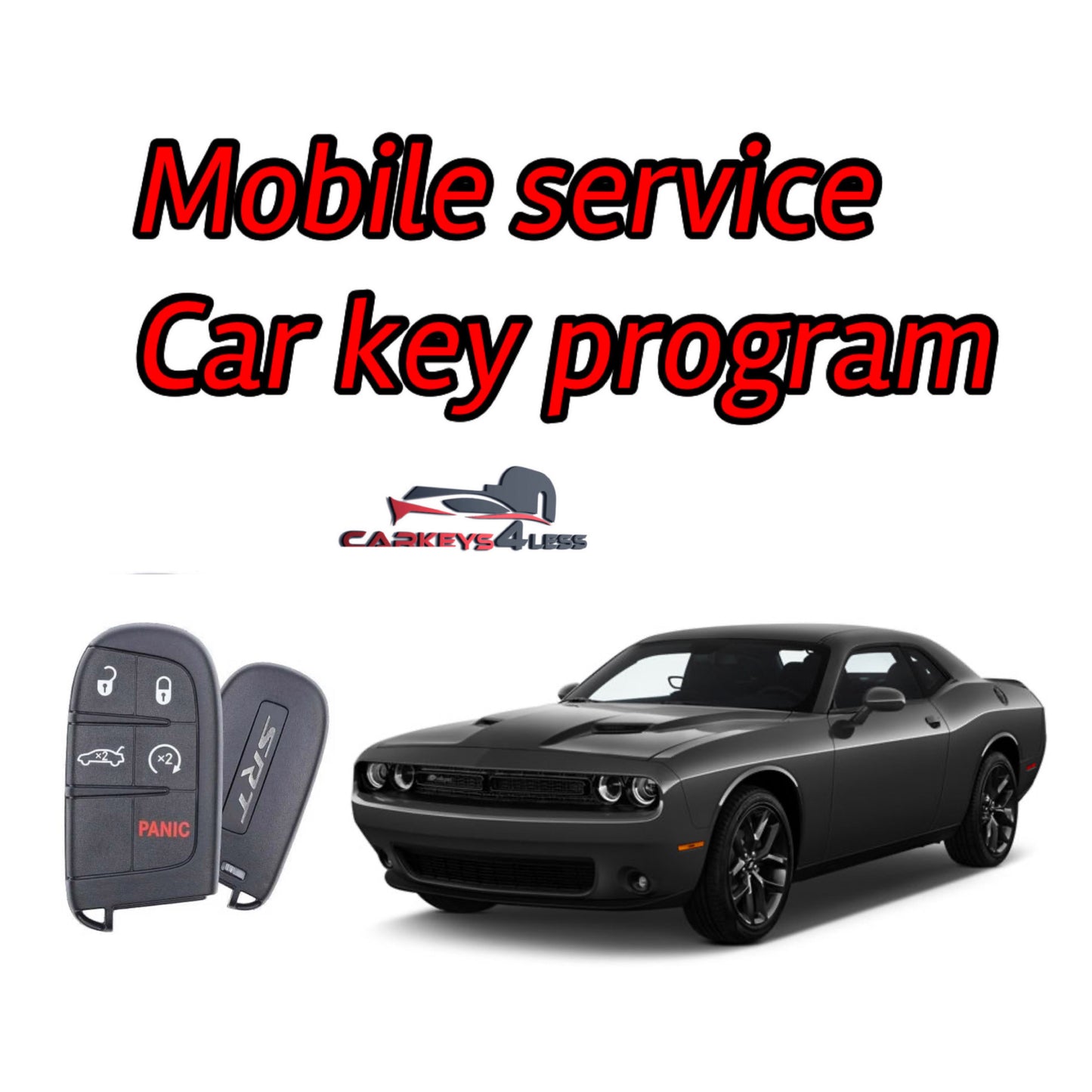 Mobile service for an oem refurbished car key replacement for dodge