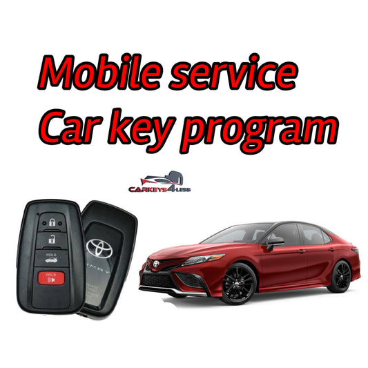 Mobile service for oem refurbished toyota car key replacement