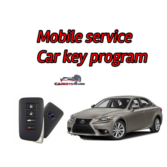 Mobile service for an oem refurbished lexus car key replacement