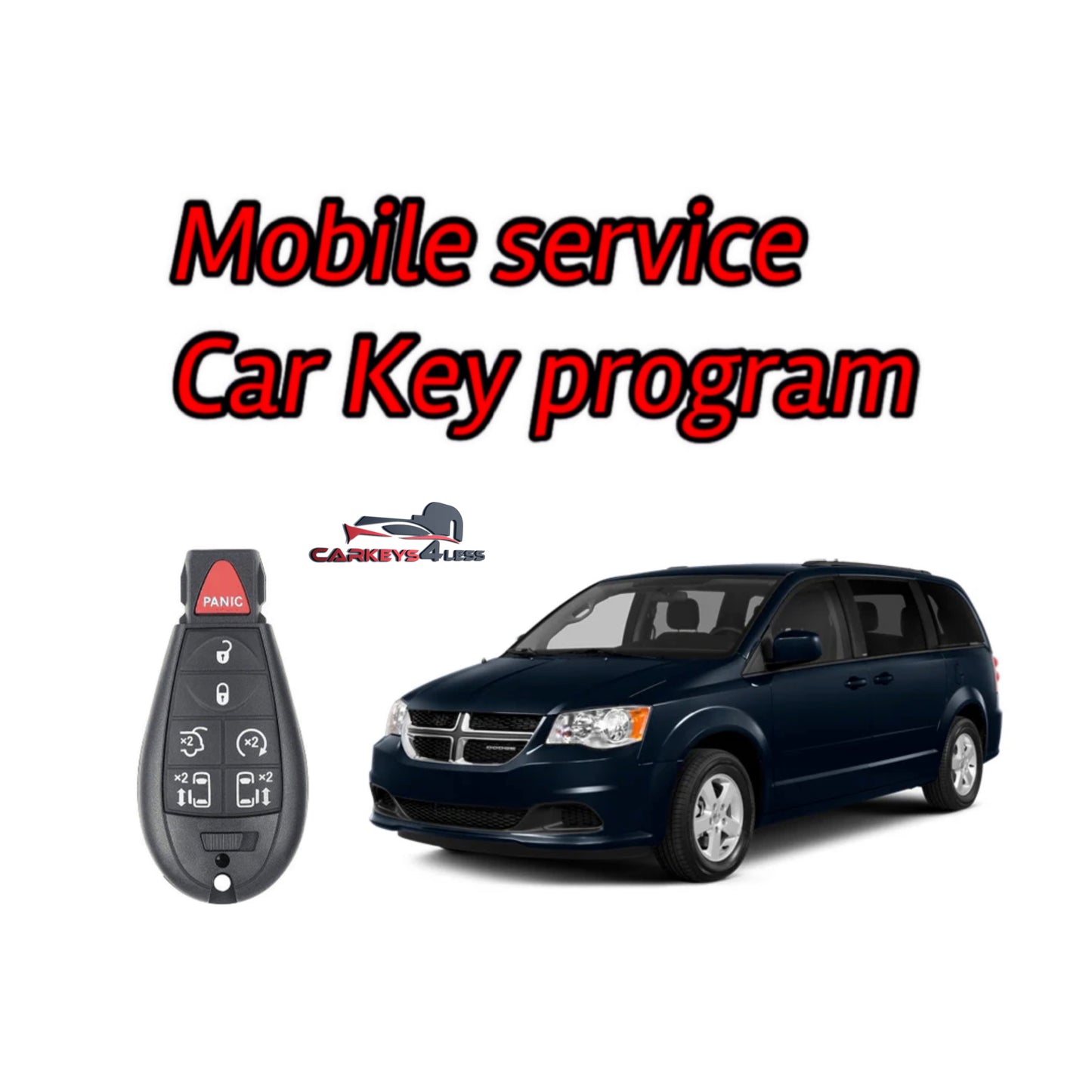 Mobile service car key replacement for dodge