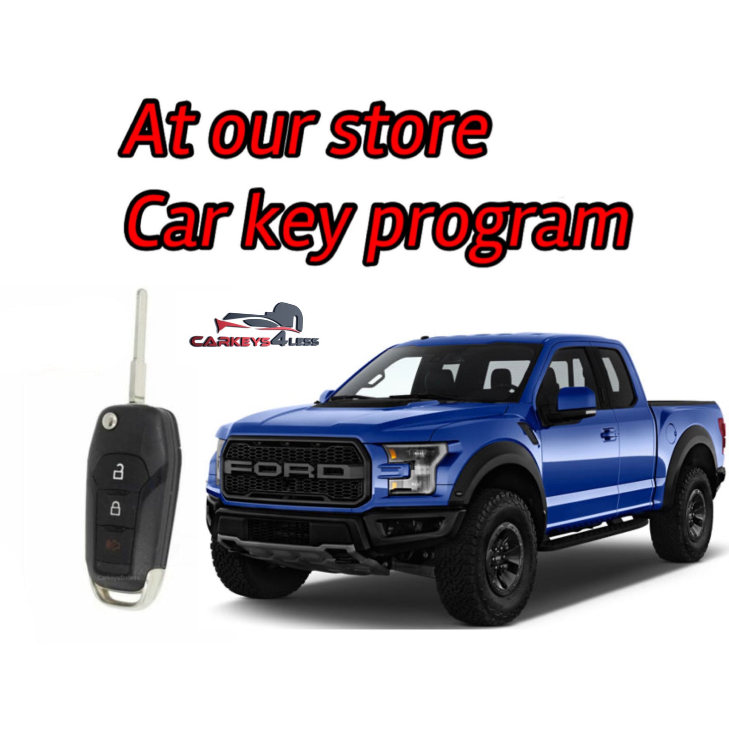 At our store for a spare aftermarket car key replacement and program