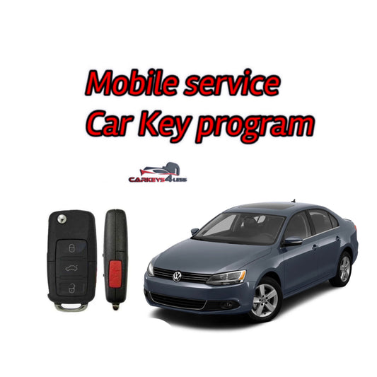 Mobile service for a vw car key replacement