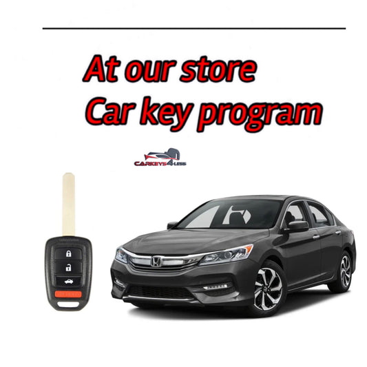 At our store car key replacement for honda