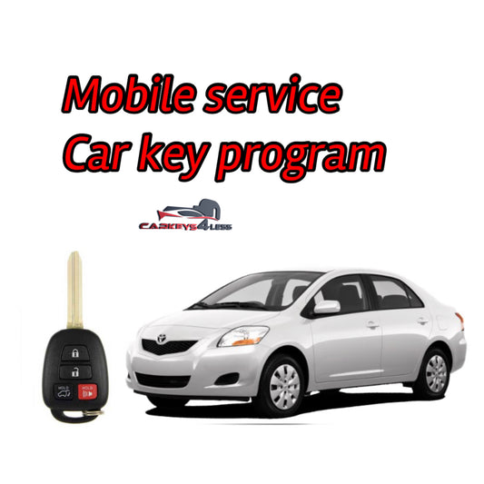 Mobile service for an aftermarket Toyota car key replacement