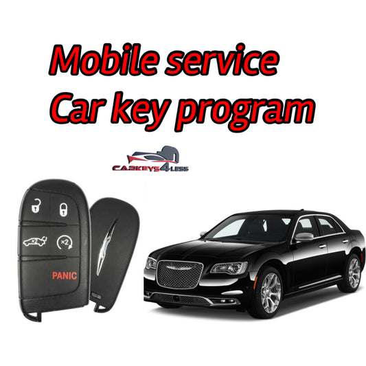 Mobile service for an oem refurbished car key replacement for chrysler