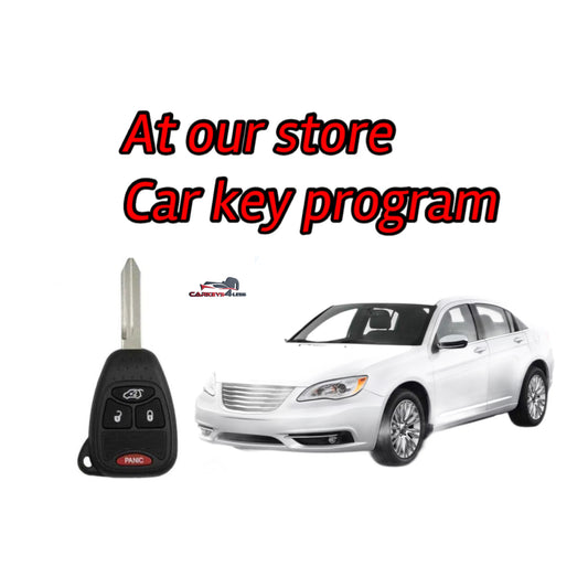 At our store for dodge/jeep/chrysler aftermarket remote key replacement