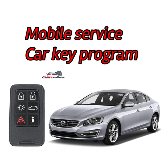 Mobile service for an aftermarket car key replacement for volvo