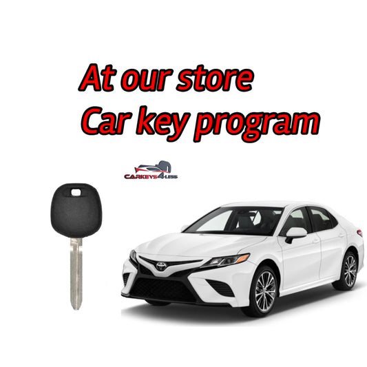 At our store toyota car key replacement