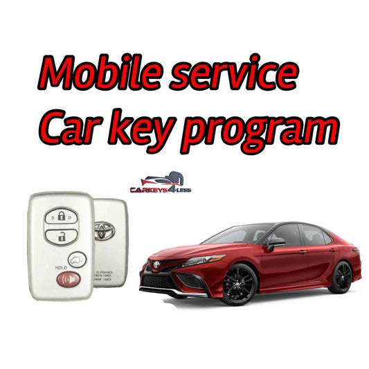 Mobile service for oem refurbished toyota car key replacement