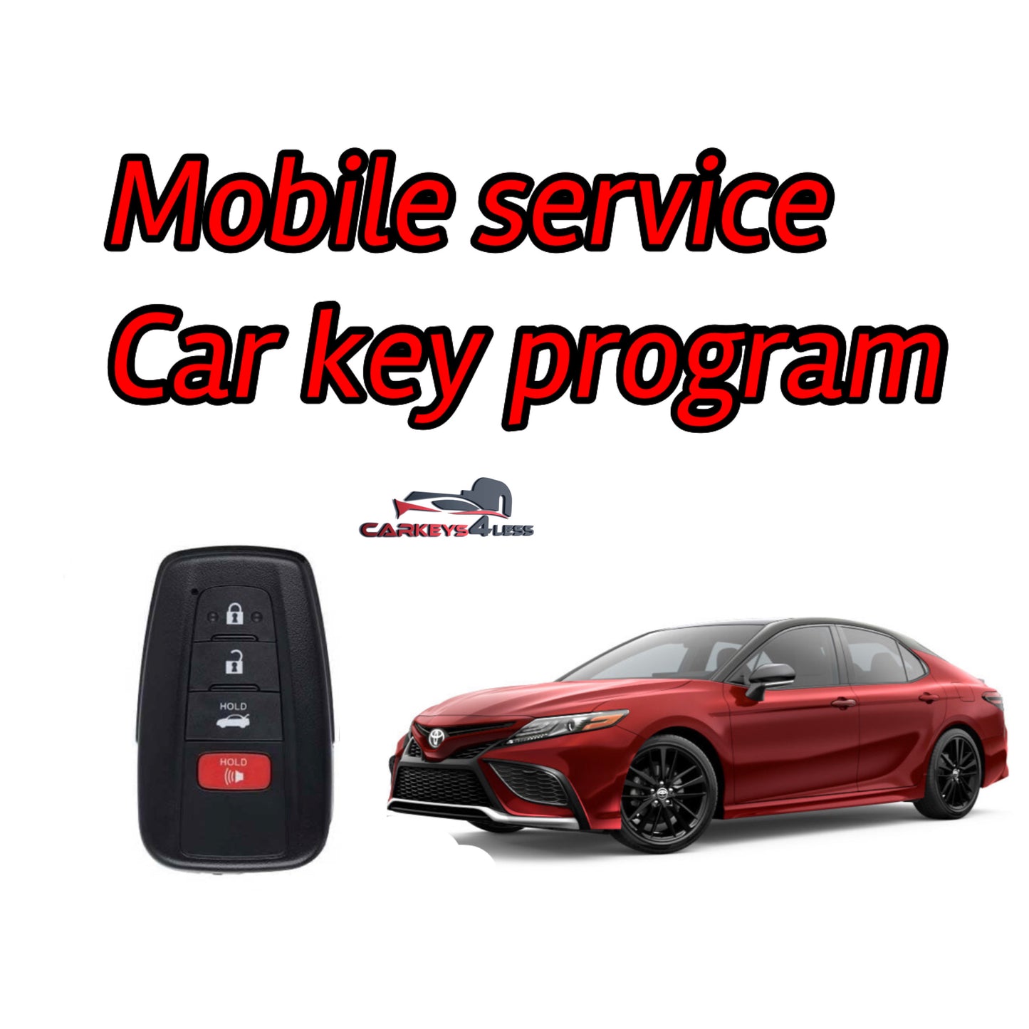 Mobile service for a new oem  toyota car key replacement