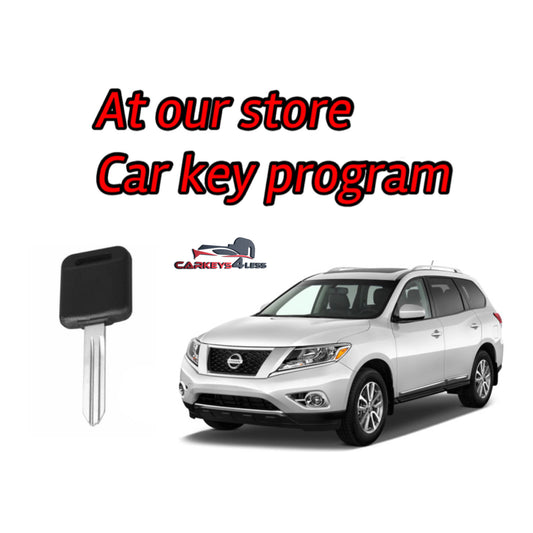 At our store spare car key replacement for nissan