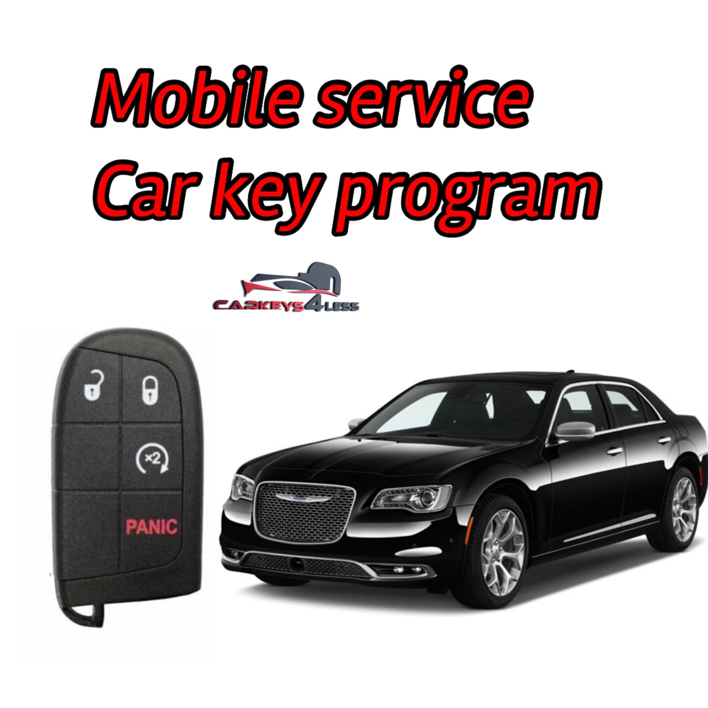 Mobile service for an oem refurbished car key replacement for chrysler
