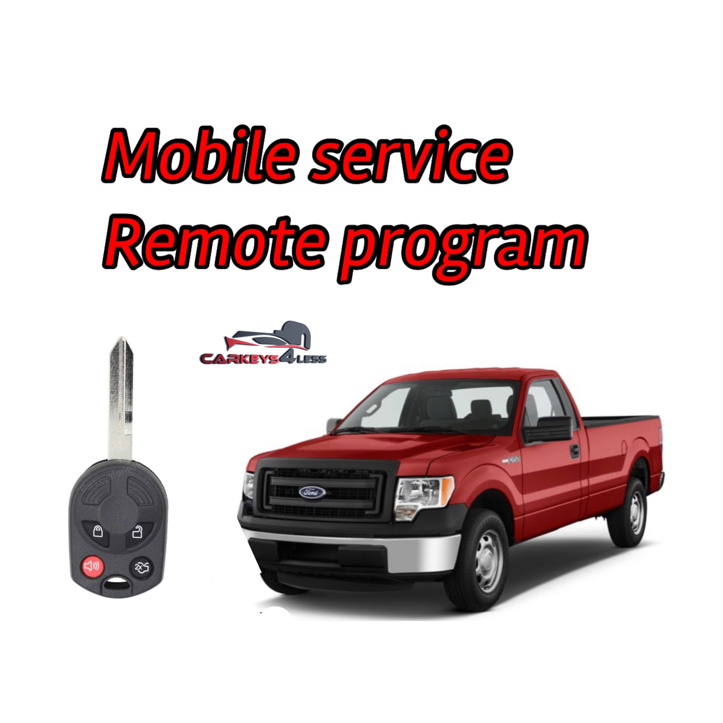 Mobile service for an aftermarket car key replacement