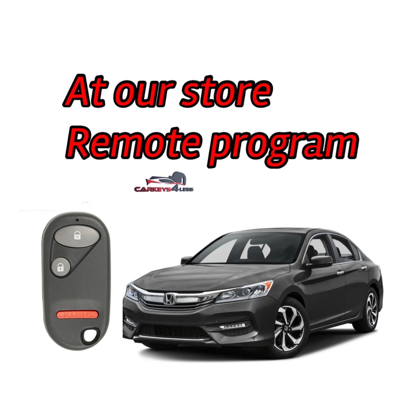 At our store an aftermarket honda remote replacement program