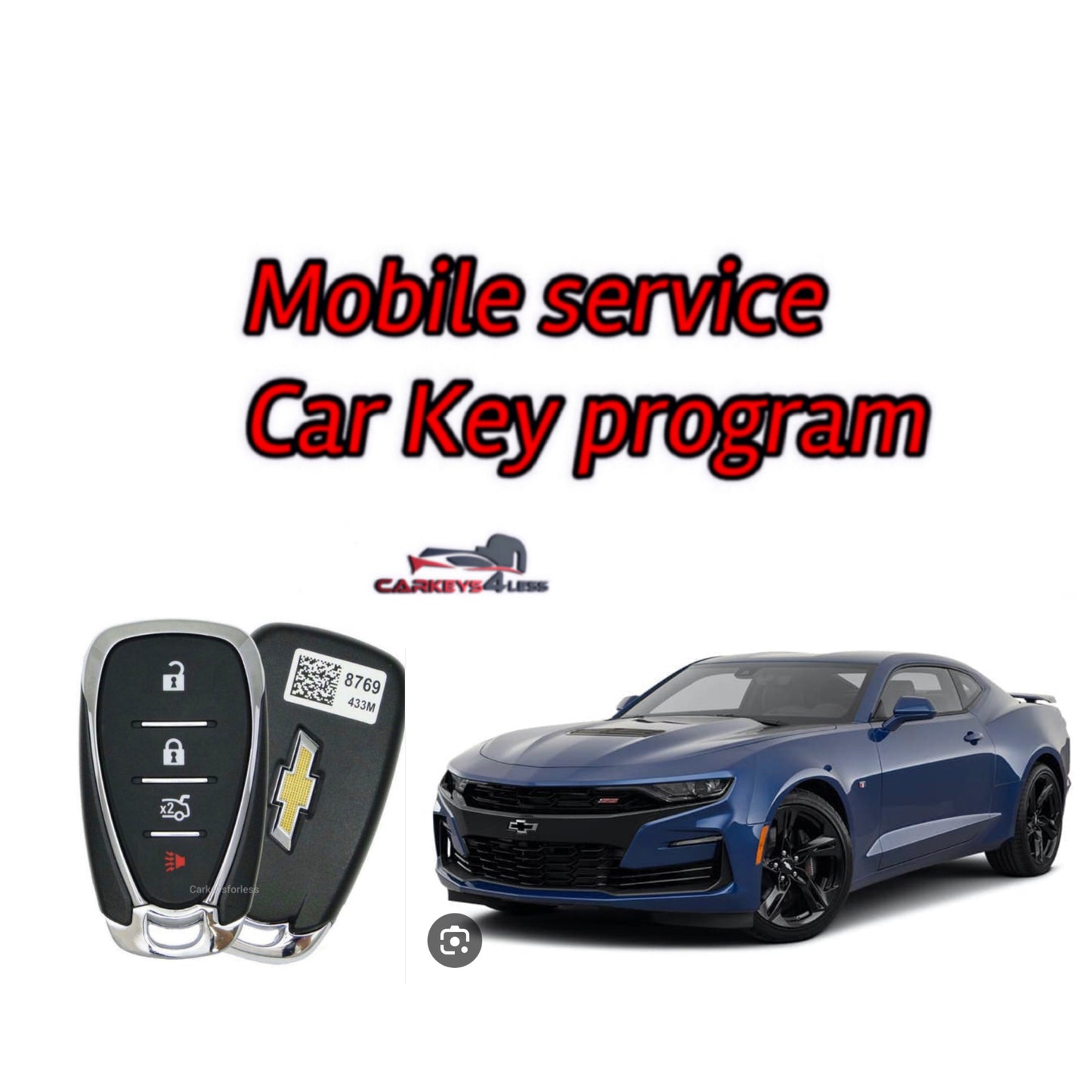 Mobile service oem refurbished chevrolet car key replacement