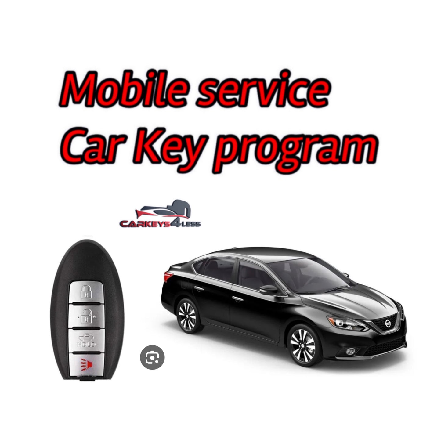 Mobile service for a nissan car key replacement