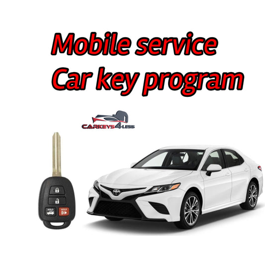 Mobile service for a toyota car key replacement