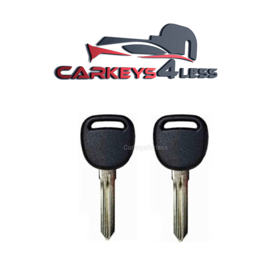 2 pc 2004-2006 Cadillac - B115 (PK3+) Transponder Key (48 Chip) (AFTERMARKET)