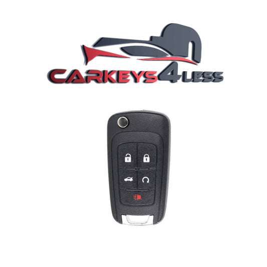 2010-2019 Chevrolet / 5-Button Flip Key / OHT05918179 / HU100 / PEPS