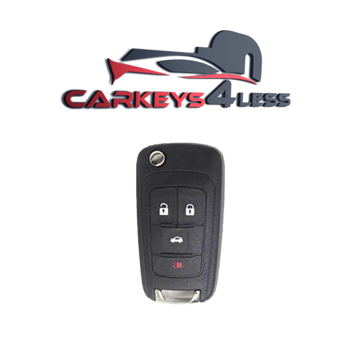 2010-2021 Chevrolet / 4-Button Flip Key / PN: 5921872 / OHT05918179 / HU100 / PEPS (AFTERMARKET)