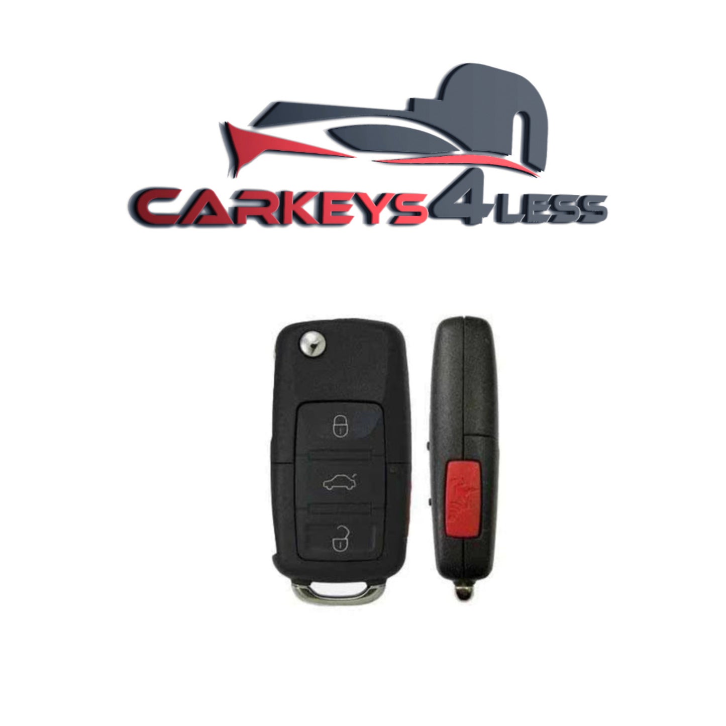 2011-2016 Volkswagen / 4-Button Remote Flip Key / 5K0837202AE / NBG010180T / 315 MHz (AFTERMARKET)