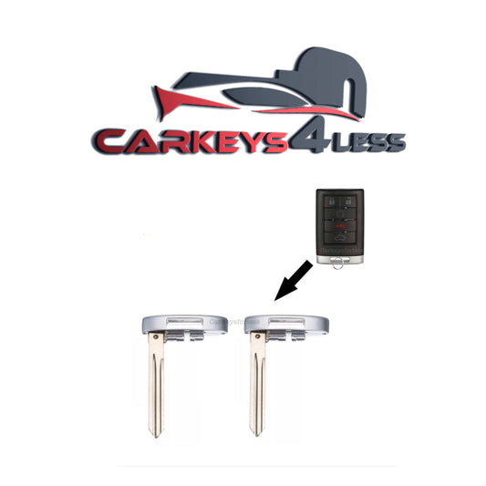 2 stuks 2010-2019 GM Cadillac Chevrolet / HS Noodsleutelblad / HU100 / 22856930 5912534 (NAMARK)