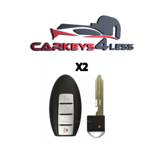 2 pc 2007-2015 Nissan / Infiniti / 4-Button Smart Key / KR55WK48903 (9622) / (AFTERMARKET)