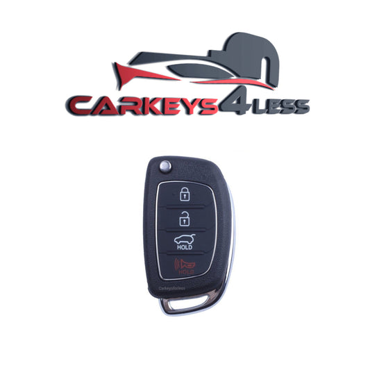 2013-2016 Hyundai Santa Fe / 4-Button Flip Key Remote / PN: 95430-4Z101 / TQ8-RKE-3F04 (AFTERMARKET)