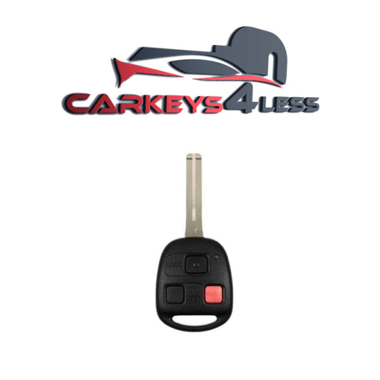 2003-2008 Lexus / 3-Button Remote Head Key / HYQ1512V / 4D68 Chip / Short Blade (AFTERMARKET)