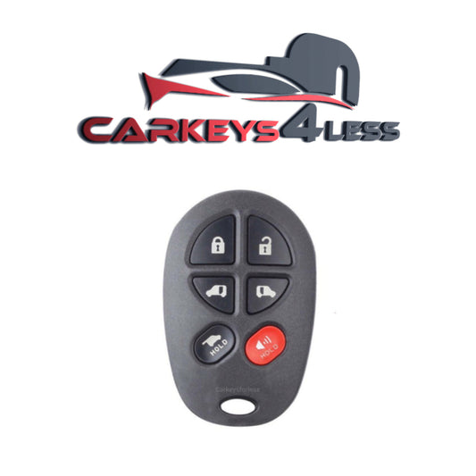 2004-2018 Toyota Sienna / 6-Button Keyless Entry Remote / PN: 89742-AE051 / GQ43VT20T (AFTERMARKET)