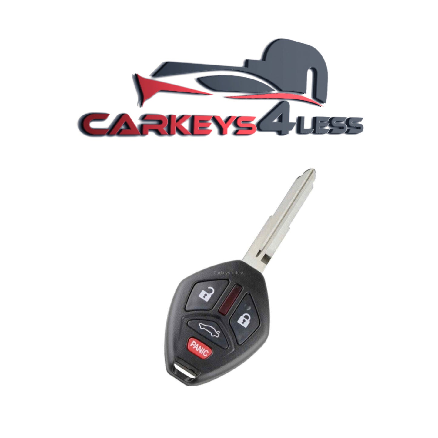 2007-2012 Mitsubishi / 4-Button Remote Head Key / OUCG8D-620M-A (AFTERMARKET)