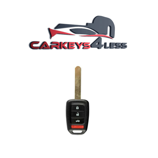 2016-2020 Honda Accord Civic / 4-Button Remote Head Key / MLBHLIK6-1TA (G Chip) (AFTERMARKET)