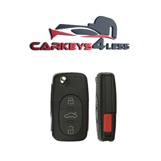 Remote Flip Sleutel Fob vervanging vir Audi MYT8Z0837231 4D0837231M