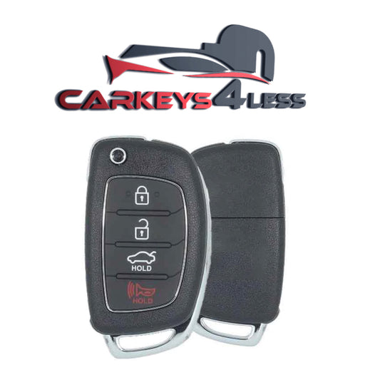 2015-2017 Hyundai Sonata / 4-Button Flip Key / PN: 95430-C1010 / TQ8-RKE-4F16 (AFTERMARKET)